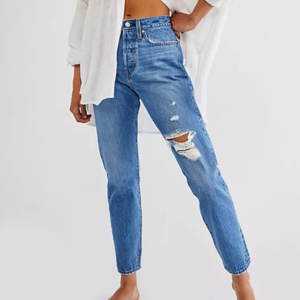 Levi's Wedgie Icon High Rise Jeans from Free People